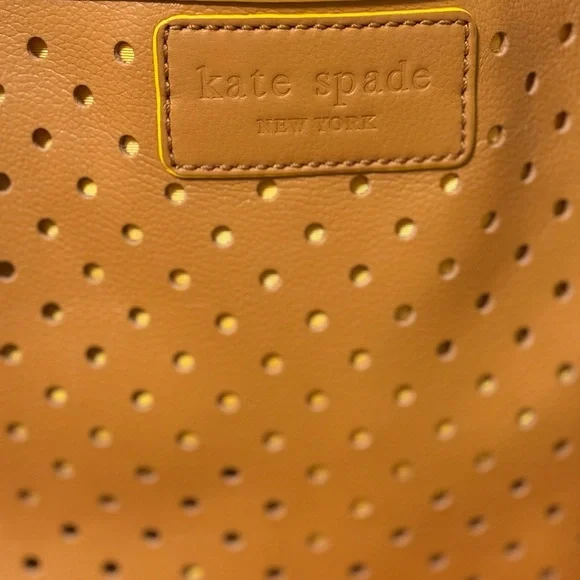Kate Spade Yellow Perforated Shoulder Bag - Picture 2 of 14